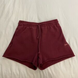TNA cozy fleece boyfriend shorts